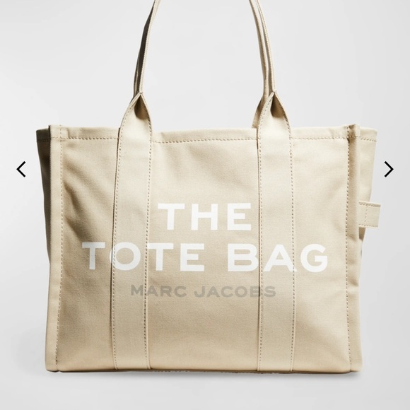 Large Marc Jacobs Beige Canvas Tote Bag - Picture 1 of 5